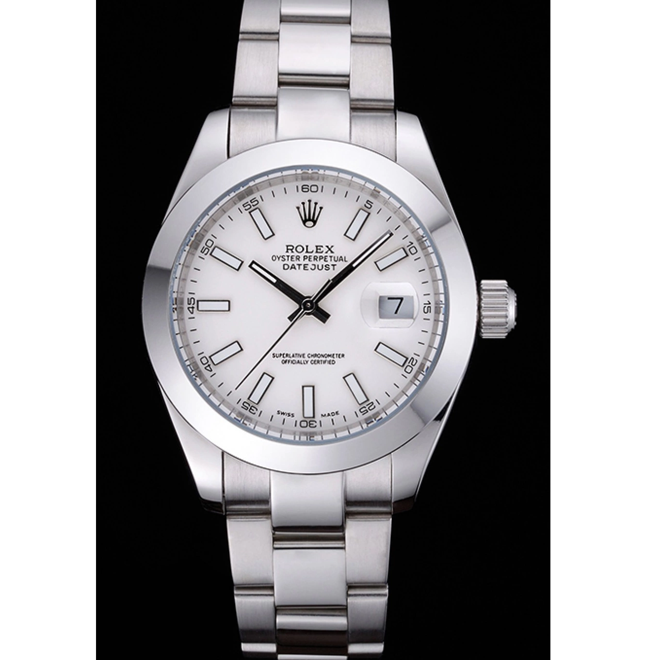 Aaa fake watches Datejust Case 622266 Rolex Steel Stainless Dial White 0624